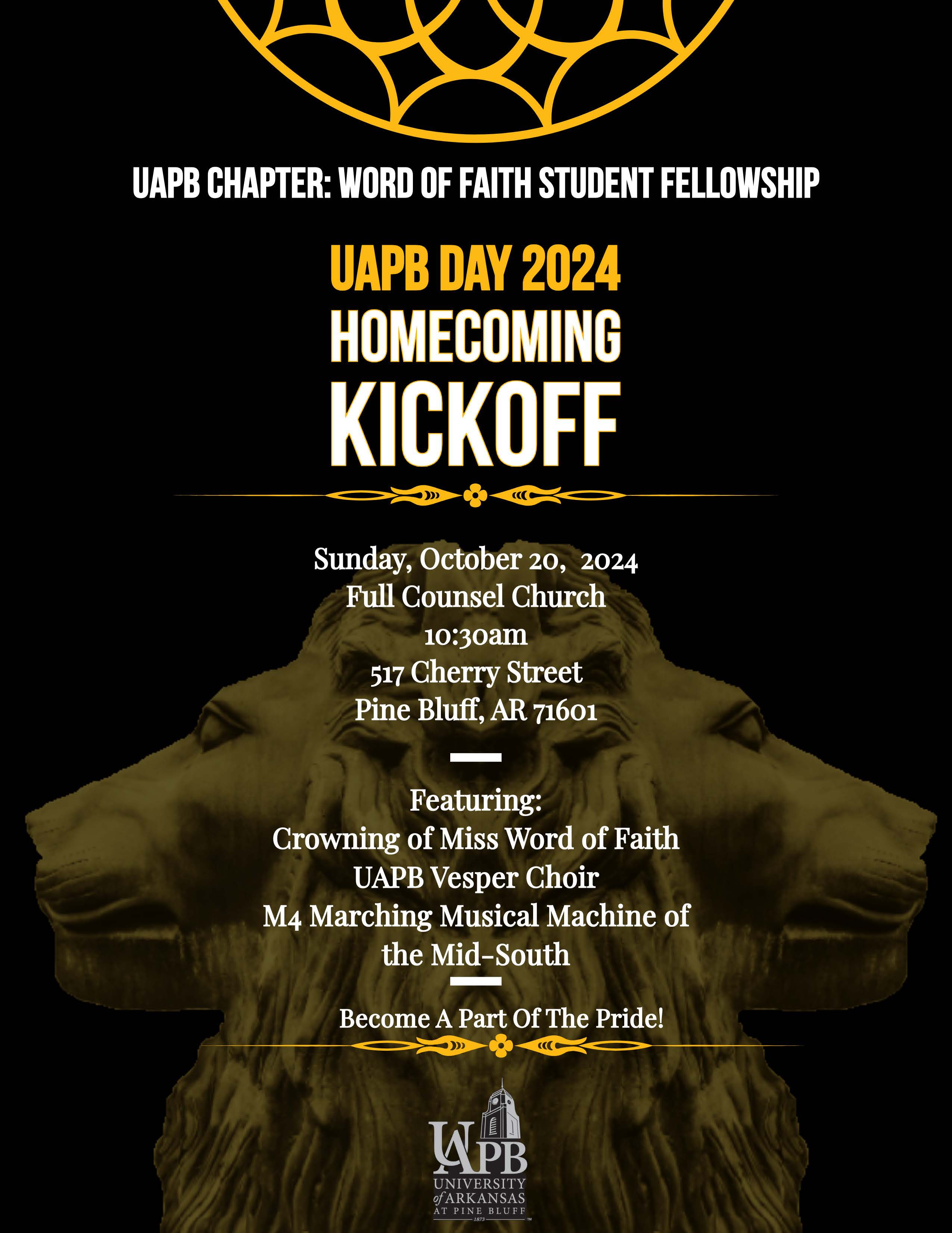 Full Counsel Church - UAPB Day 2024 - Homecoming Kickoff